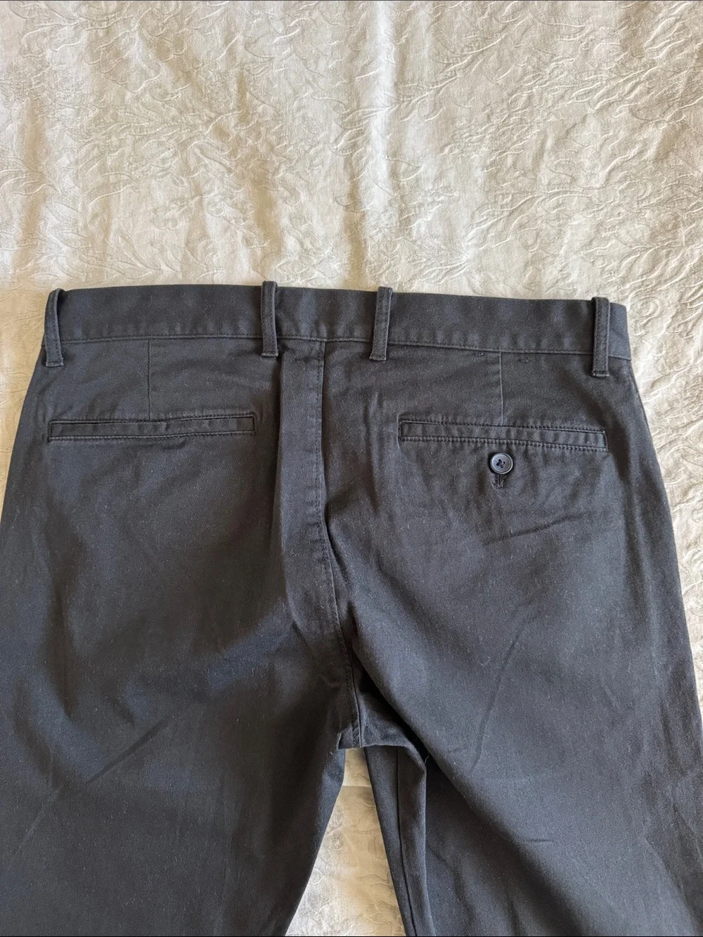 J. Crew Slim Straight Black Chinos